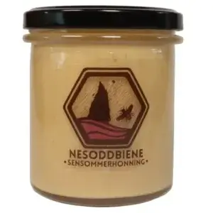 Sensommerhonningen i 400 grams glass