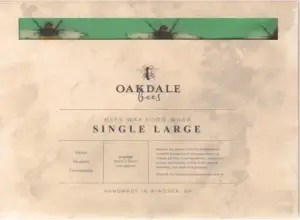 Bivokspapir Singel 30x35 cm – Store bier på grønn bakgrunn, naturlig og gjenbrukbart matomslag.